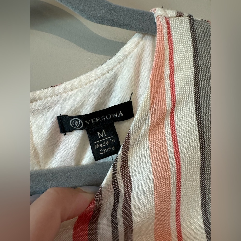 NWOT Versona Striped Maxi Dress l M - Picture 6 of 7